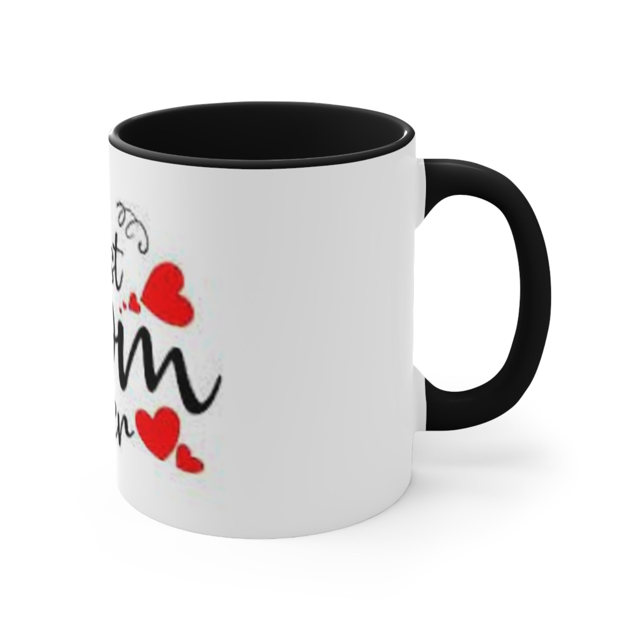I Love Mom Accent Mugs - Perfect Gift for Mother's Day, Birthday, or Just Because, Cute Coffee Mug, Mom's Day Special