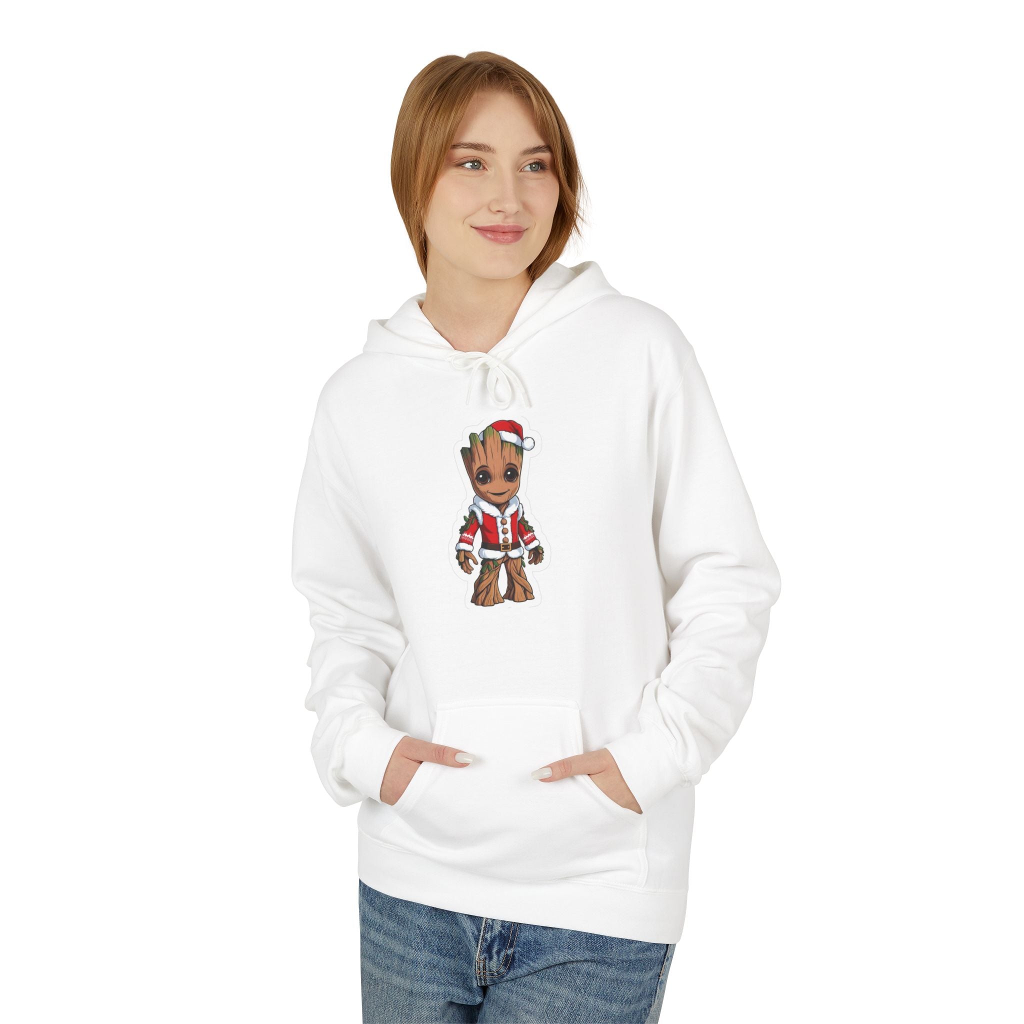 Holiday Groot Graphic Hoodie — Cute Baby Groot in Festive Sweater