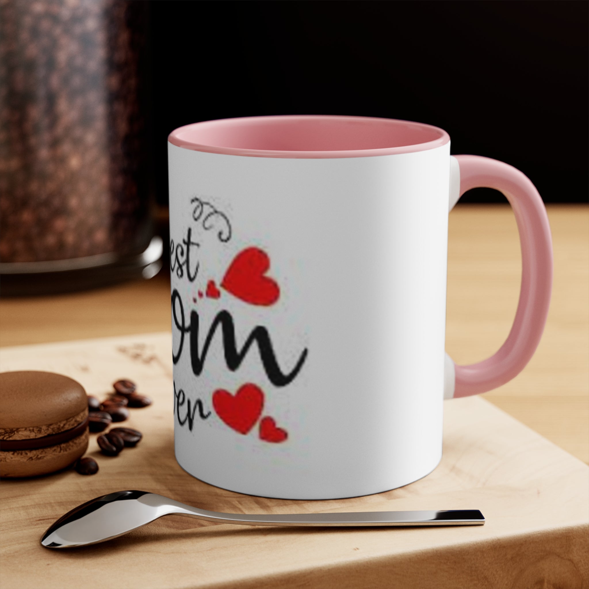 I Love Mom Accent Mugs - Perfect Gift for Mother's Day, Birthday, or Just Because, Cute Coffee Mug, Mom's Day Special
