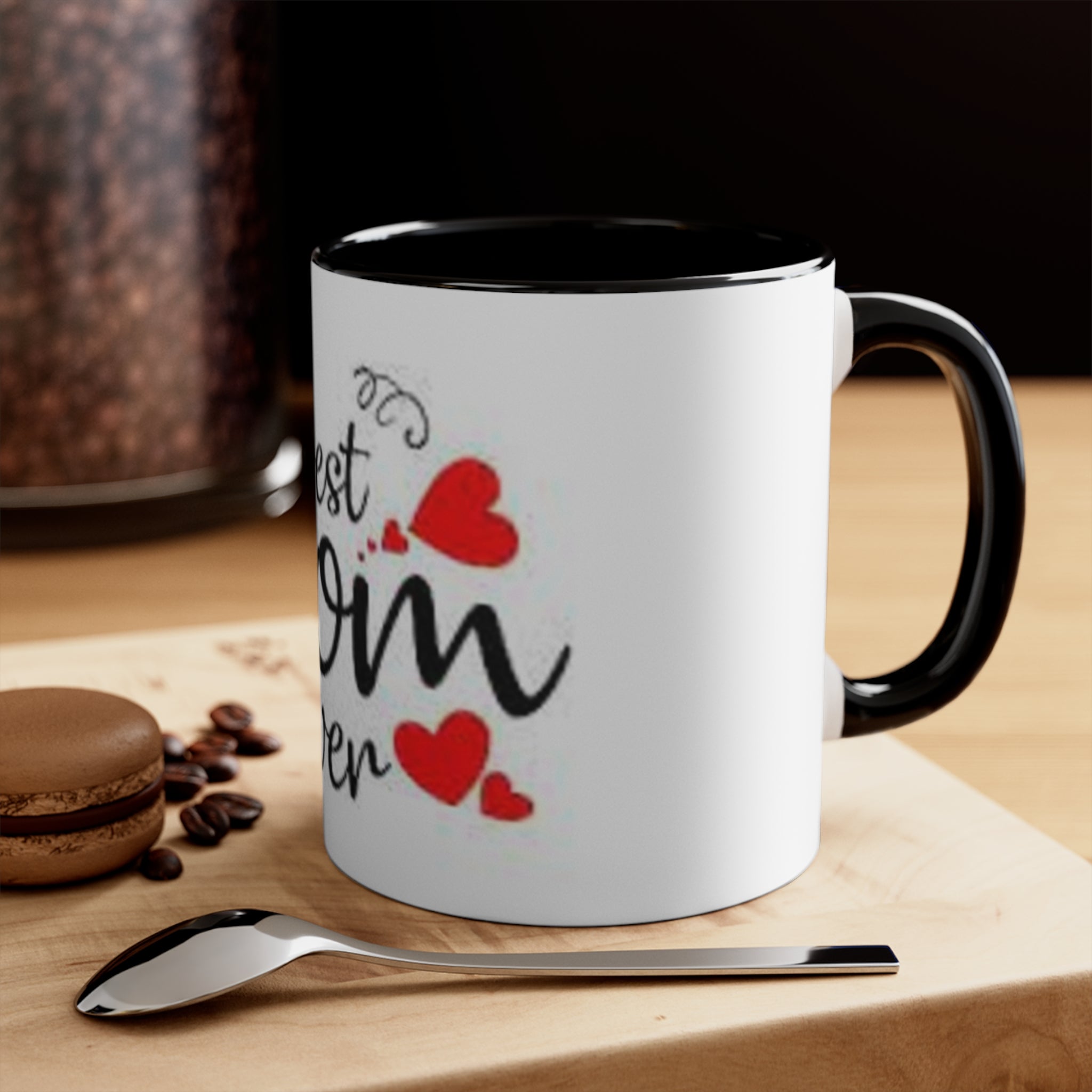I Love Mom Accent Mugs - Perfect Gift for Mother's Day, Birthday, or Just Because, Cute Coffee Mug, Mom's Day Special