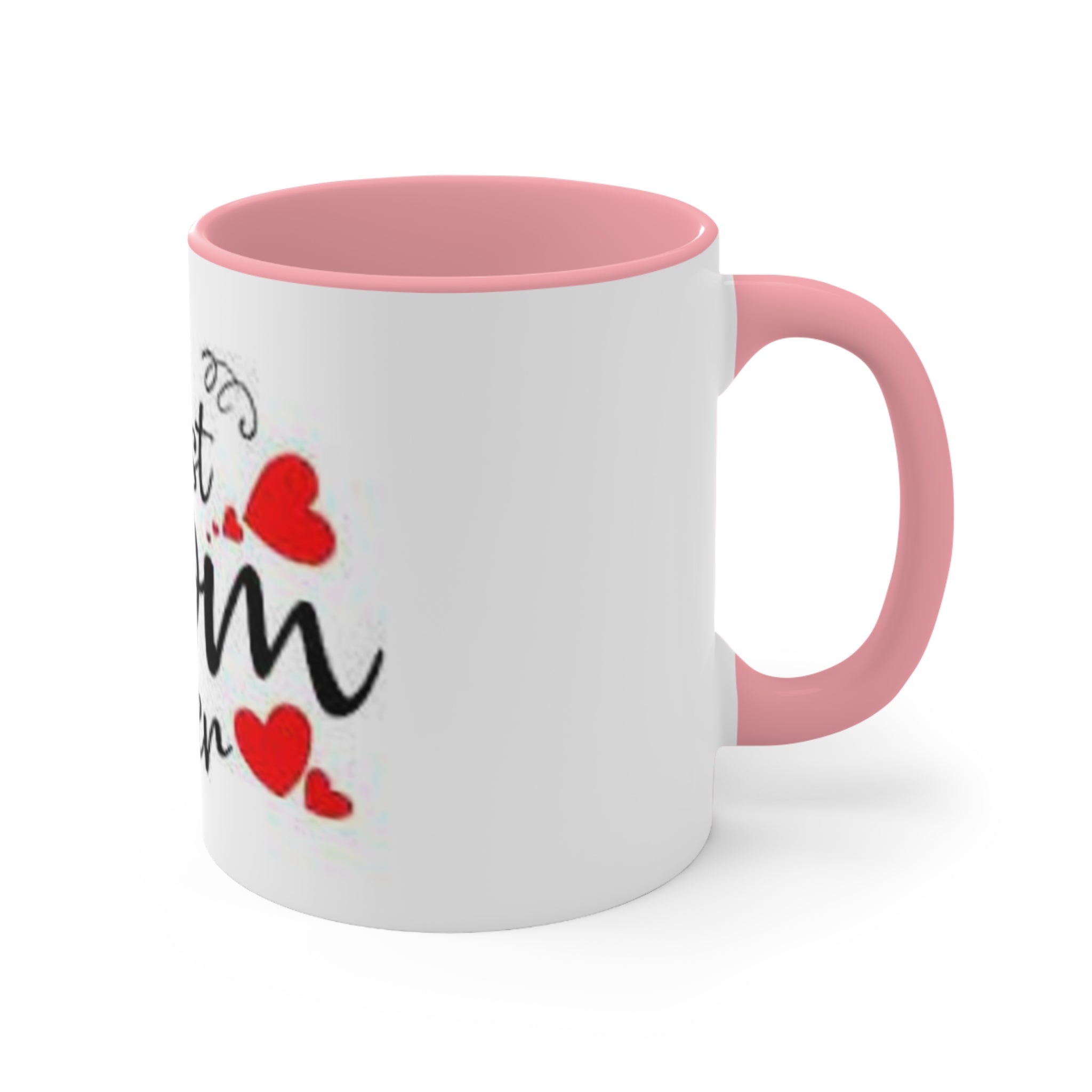 I Love Mom Accent Mugs - Perfect Gift for Mother's Day, Birthday, or Just Because, Cute Coffee Mug, Mom's Day Special