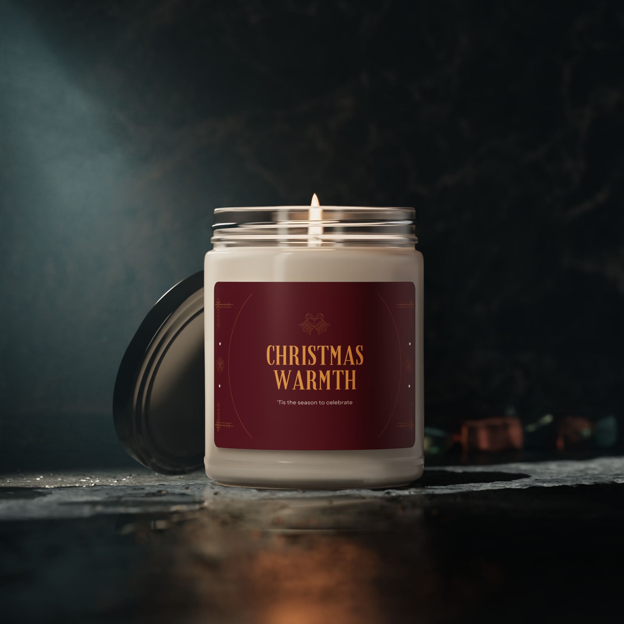 Christmas Warmth Scented Soy Candle, 9oz