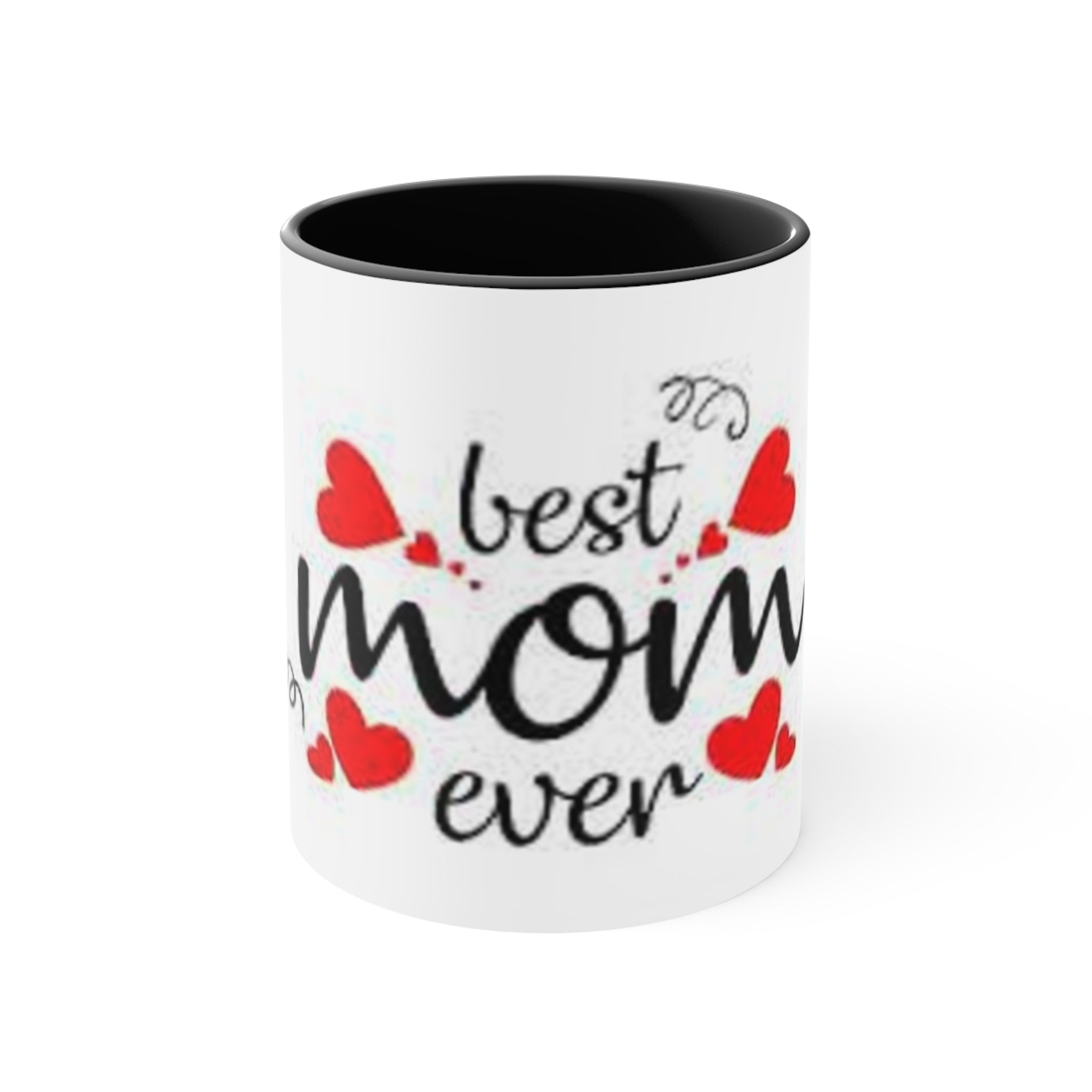 I Love Mom Accent Mugs - Perfect Gift for Mother's Day, Birthday, or Just Because, Cute Coffee Mug, Mom's Day Special