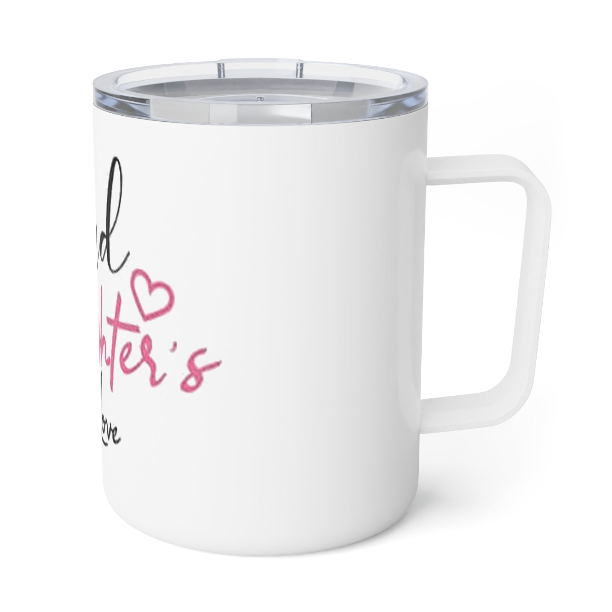 I Love Dad Insulated Coffee Mug | Gift for Dad | Birthday Mug | Father's Day Coffee Cup | Heart Design | 10oz