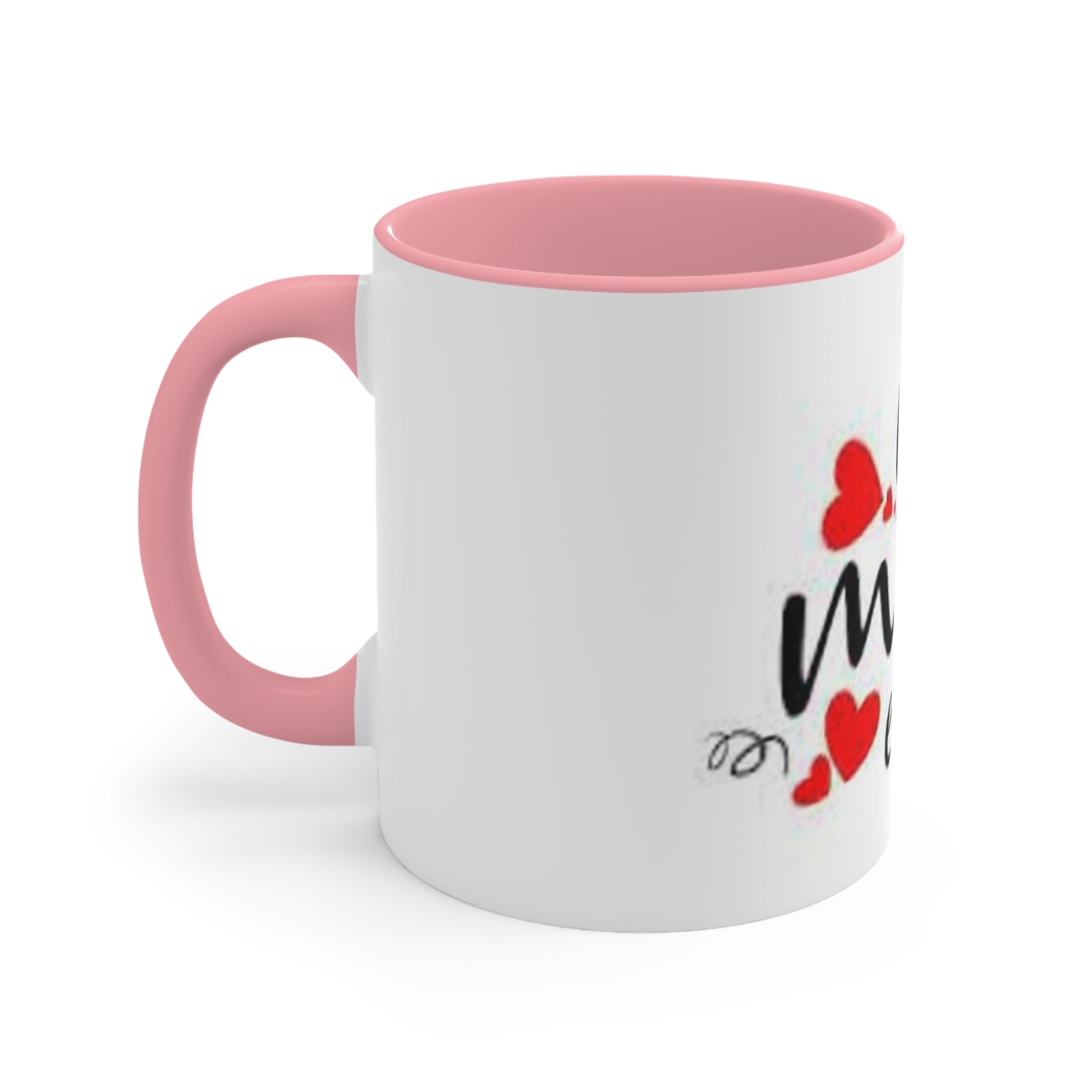 I Love Mom Accent Mugs - Perfect Gift for Mother's Day, Birthday, or Just Because, Cute Coffee Mug, Mom's Day Special
