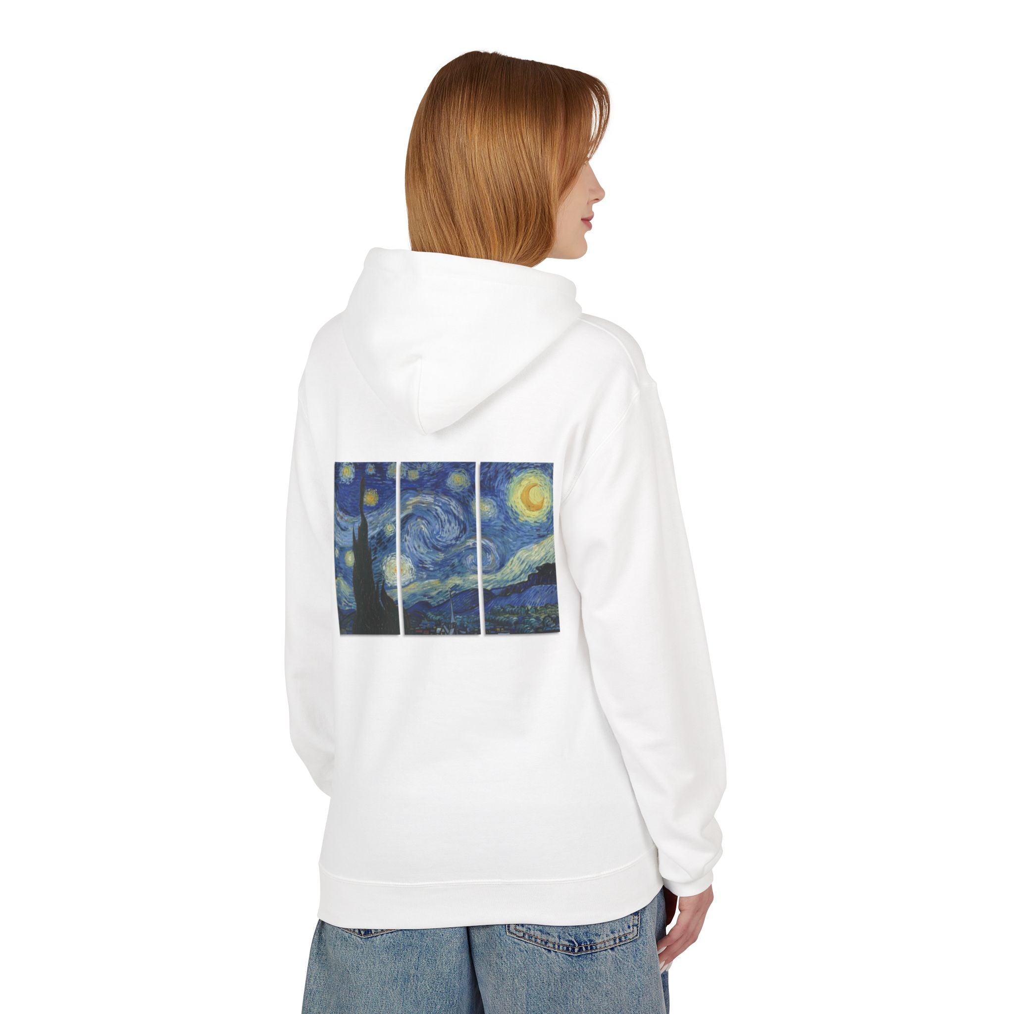 Starry Night Triptych Hoodie — Van Gogh Inspired Art Pullover
