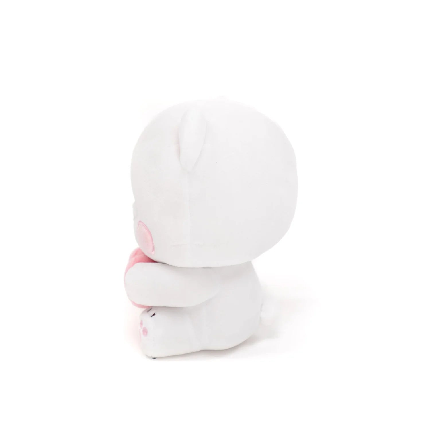 Adorable Milk Bear Heart Plush | Official Milk and Mocha Bear Couple Stuffed Animal (8-Inch) | The Perfect Romantic Gift