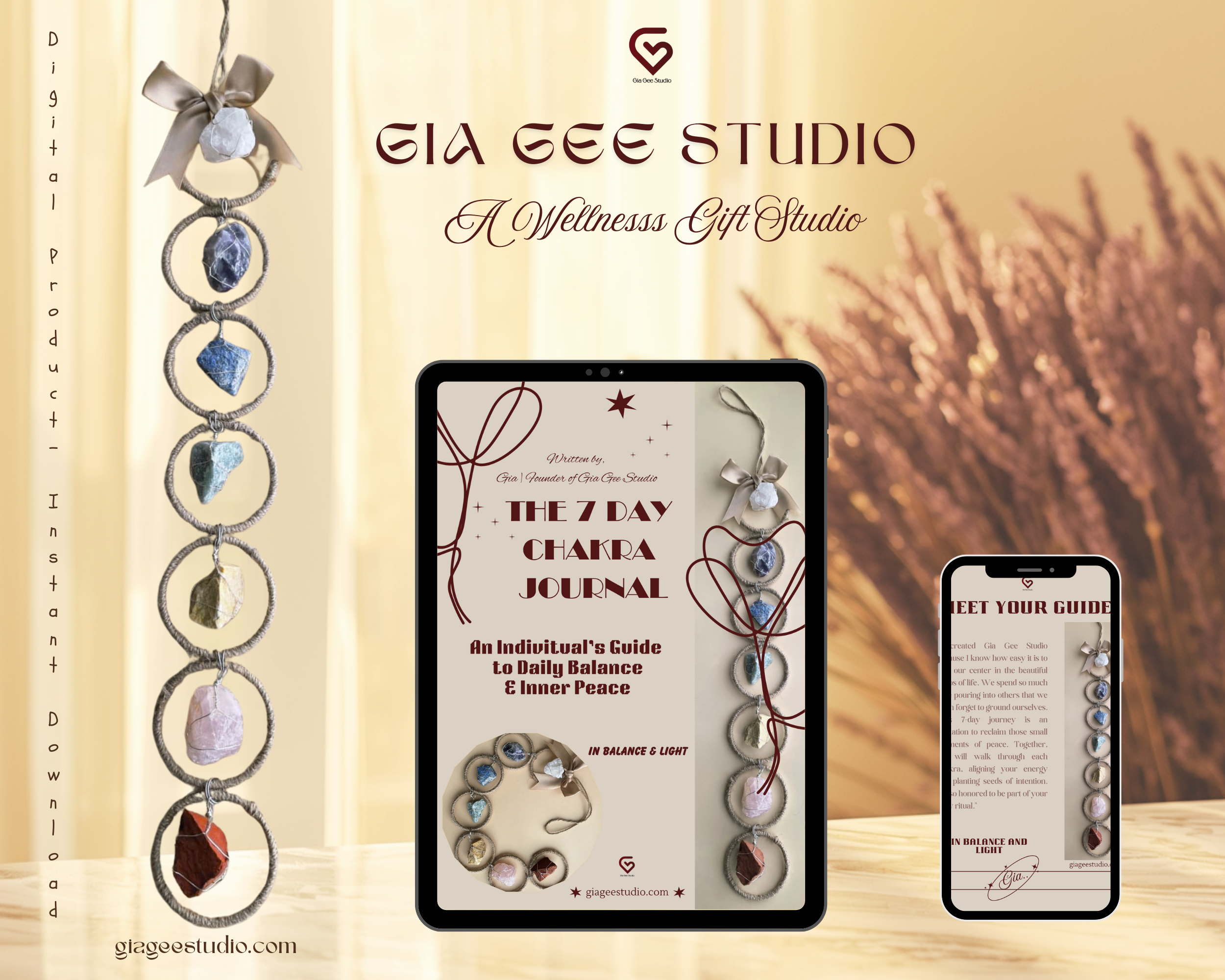 7-Day Chakra Journal | Daily Balance, Mindfulness Guide (Digital Download)