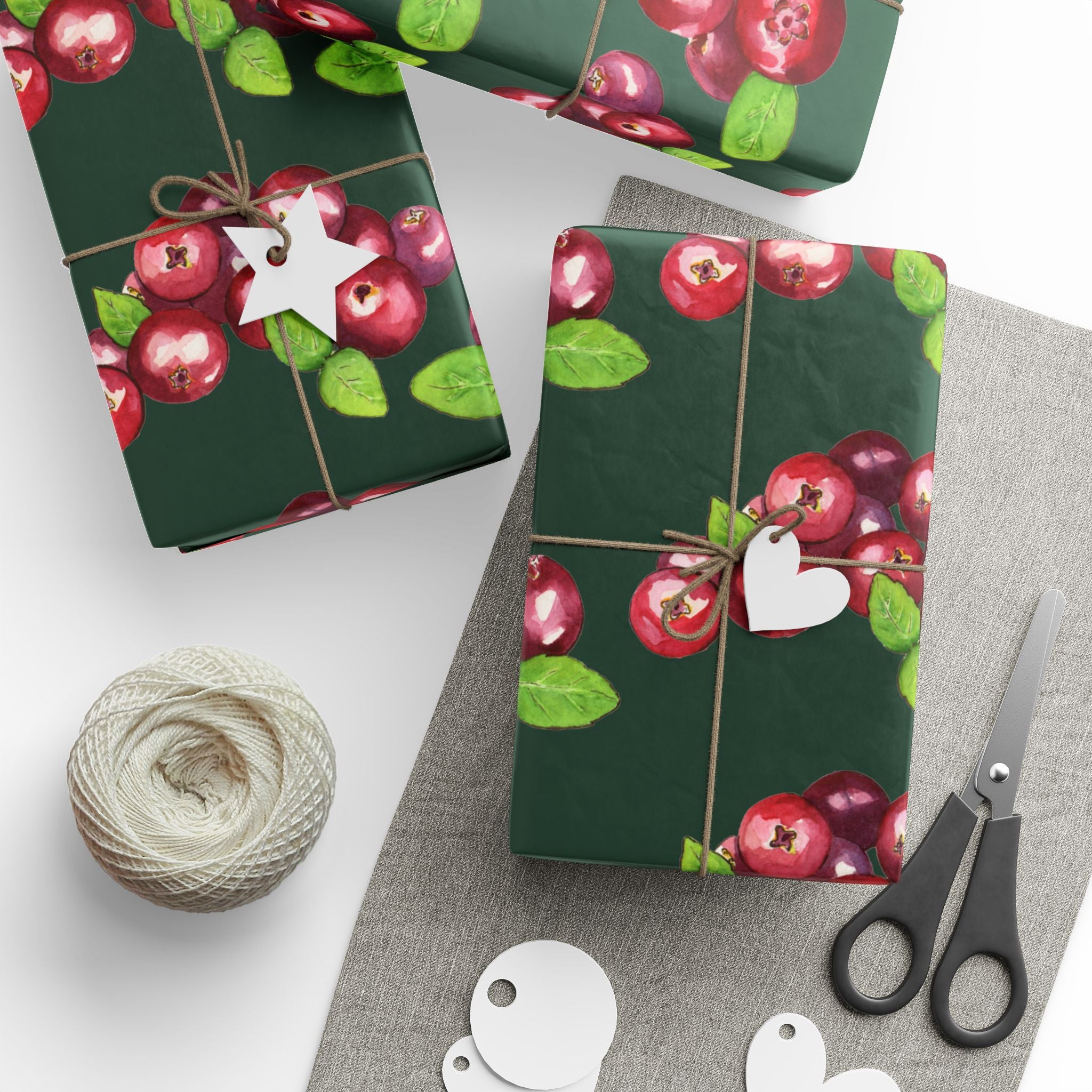 Cranberry Wrapping Papers