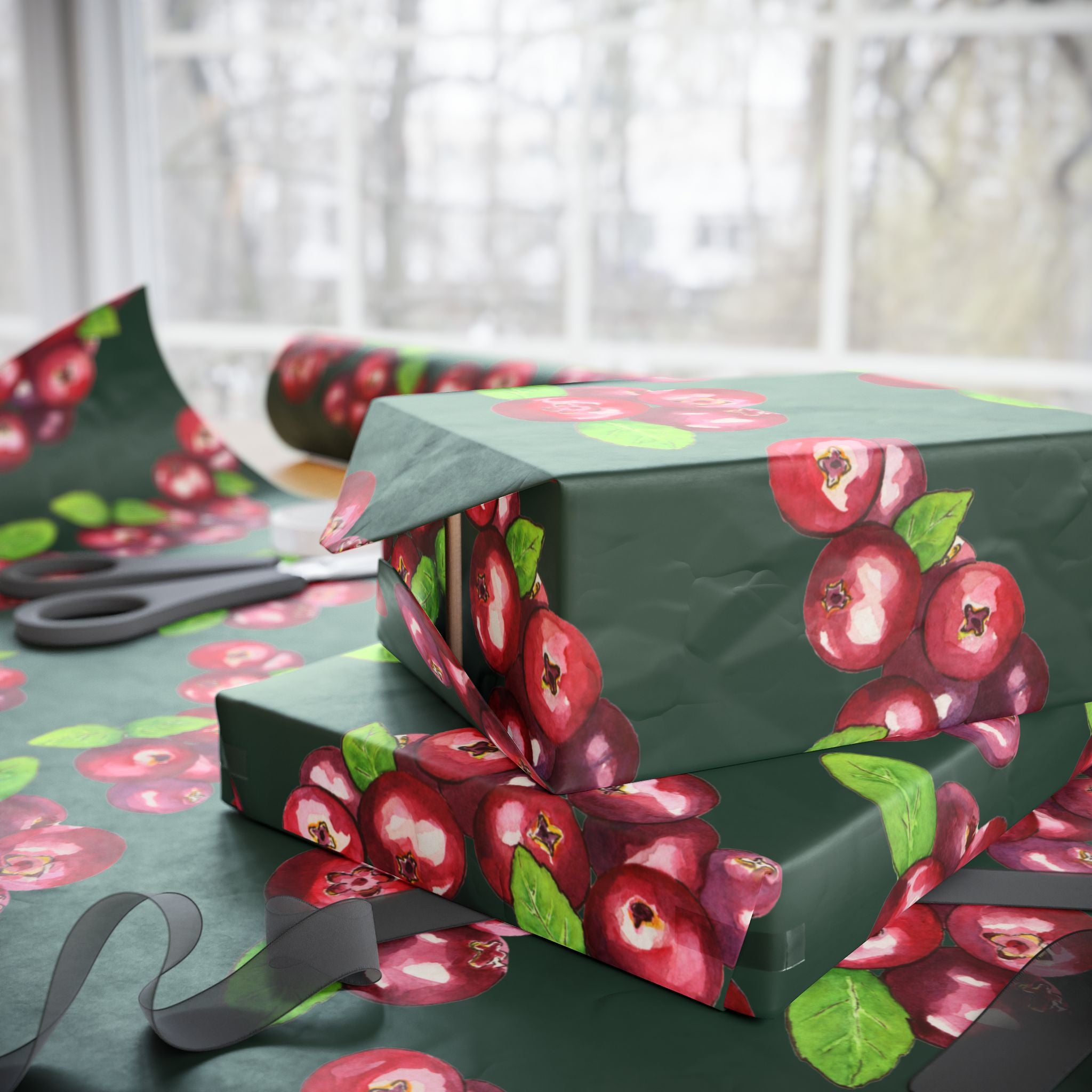 Cranberry Wrapping Papers
