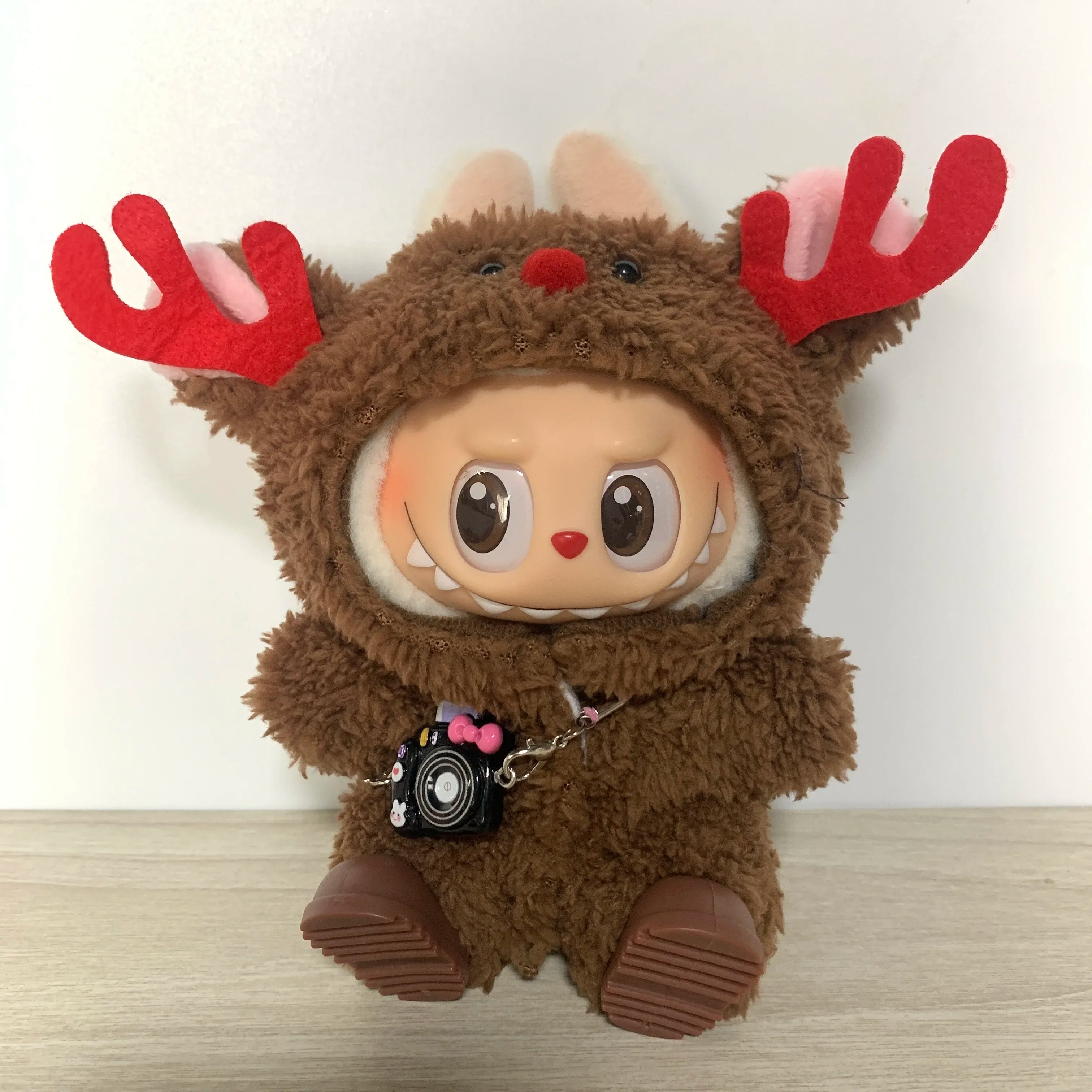17cm Labubu I II Idol Dolls Clothes Bell Shawl Outfit Christmas Cape Snowman Deer Korea Kpop Exo Clothing Plush Doll'S Clothes
