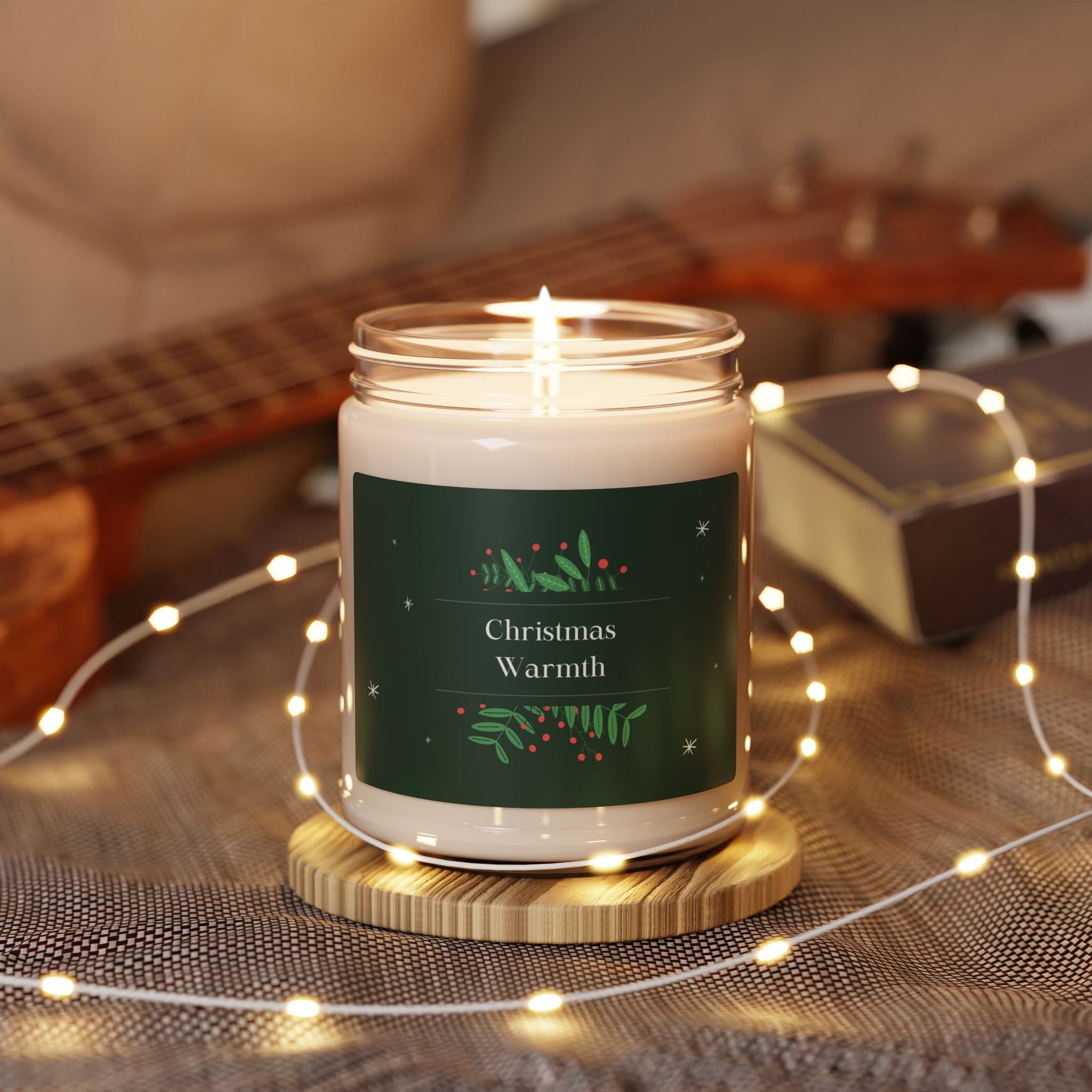 Christmas Warmth Scented Soy Candle, 9oz