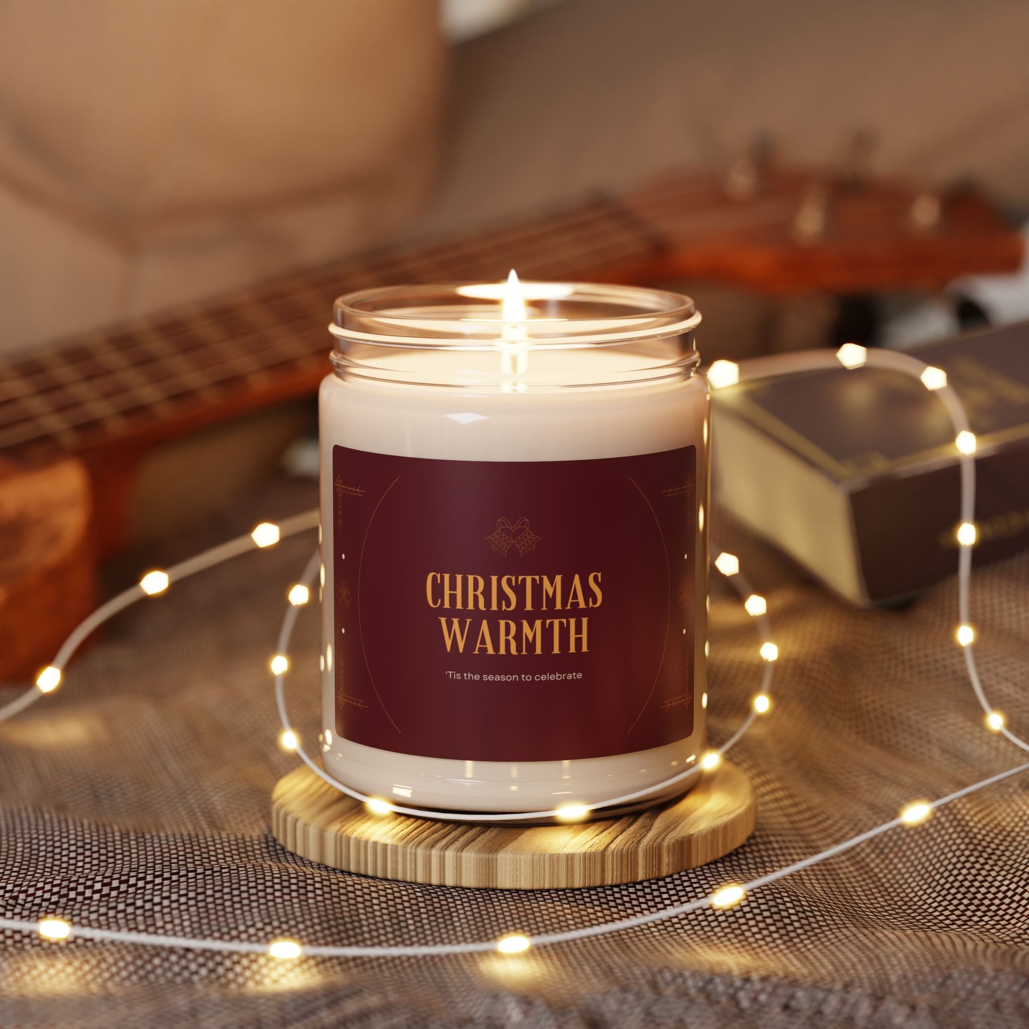 Christmas Warmth Scented Soy Candle, 9oz