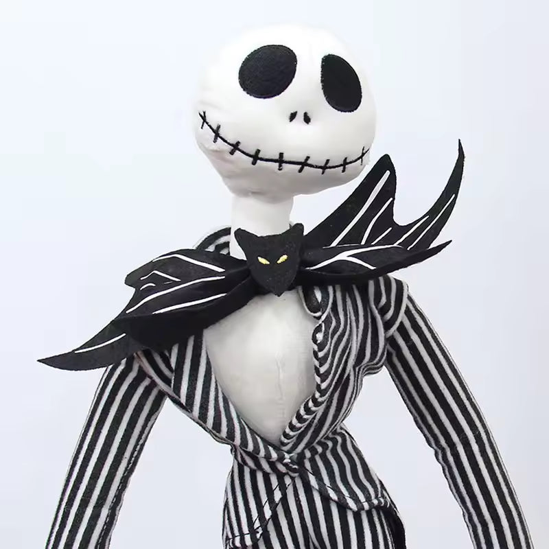  Giant 50cm Jack Skellington plush doll from The Nightmare Before Christmas, standing in his black pinstripe suit.